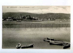 235583 FRANCE HENDAYE vue sur Fontarabie Vintage postcard