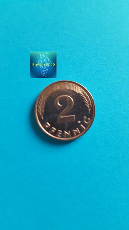 Germany - Federal Republic 1995 2 Pfennig magnetic <F> (Grade VF)