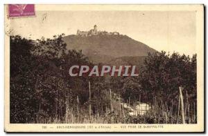 Postcard Old High Koeniosbourg Vue Prize De St Hippolyte