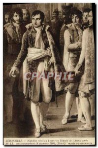 Old Postcard Napoleon 1st Serangli Napoleon receives the Louvre the deputies ...