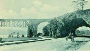 Postcard Tunnel Drive on the River Drive, Fairmount Park,Philadelphia, PA. T9