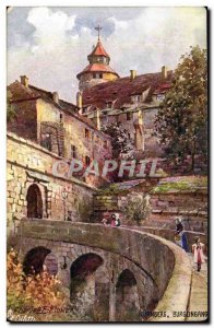 Germany Old Postcard Nurnberg Burgeingang