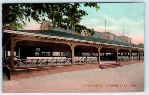 CANOBIE LAKE PARK, Salem NH ~ DANCE PAVILION Amusement Park c1910s Postcard