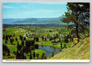 c1981 Okanagan Lake at Kelowna B.C. Canada 4x6 VINTAGE Postcard 0259