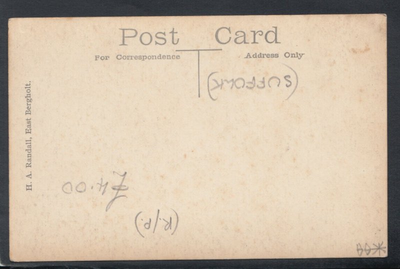 Suffolk Postcard - East Bergholt Bells    RS18981 