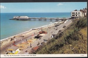 Norfolk Postcard - The Pier & Promenade, Cromer From The West   J829