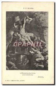 Old Postcard Rubens L & # 39Elevation De Croix cathedral Antwerp
