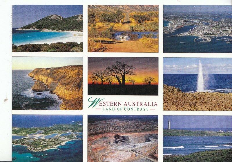 Western Australia Postcard - Views - Land of Contrast  AB1783