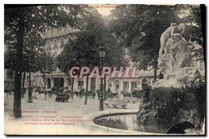 Old Postcard Tarbes Fountain L & # 39inondation on the place Verdun Mathet mo...