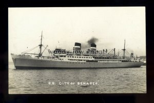 bf736 - Ellerman Passenger Liner - City of Benares - postcard by B Feilden