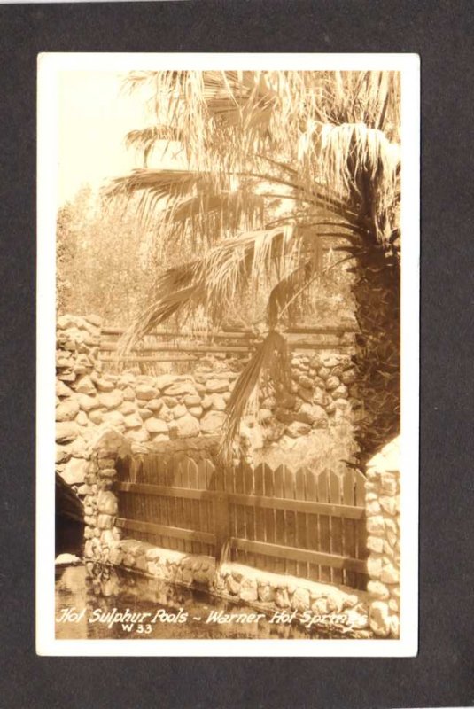 CA Warner Hot Springs San Diego County California Pool Postcard Real Photo RPPC