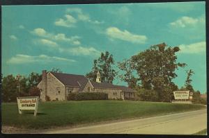 Postcard Unused Cranberry Hall Evans City PA LB