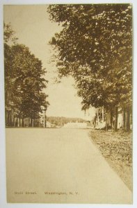 ANTIQUE POSTCARD - MAIN STREET WADDINGTON N.Y.