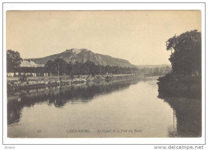 Le Canal Et Le Fort Du Roule, Cherbourg (Haute-Garonne), France, 1900-1910s