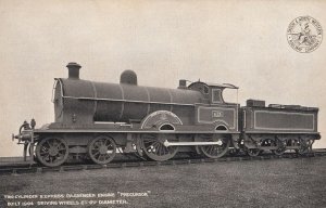 LNWR Two Cylinder Express Passenger Engine Precursor Train Railway Old Postcard