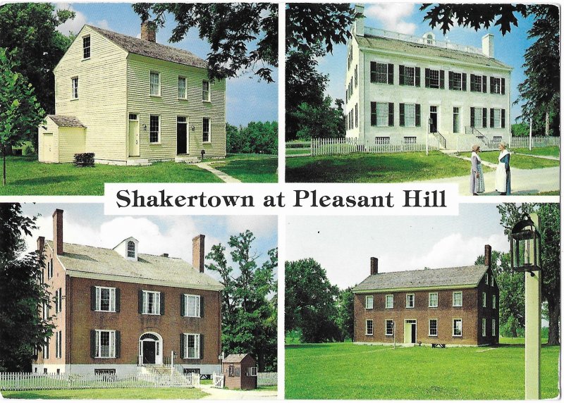 Split View Shakertown at Pleasant Hill near Harrodsburg Kentucky 4 by 6