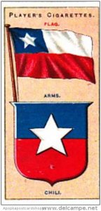 Player Cigarette Card Flags &  Emblems No 34 Chile