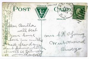 East Rodman to West Monroe, New York 1911 used Postcard, Whiteface Mountain