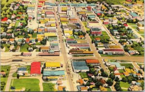 postcard - Aerial view of Greenville, Texas