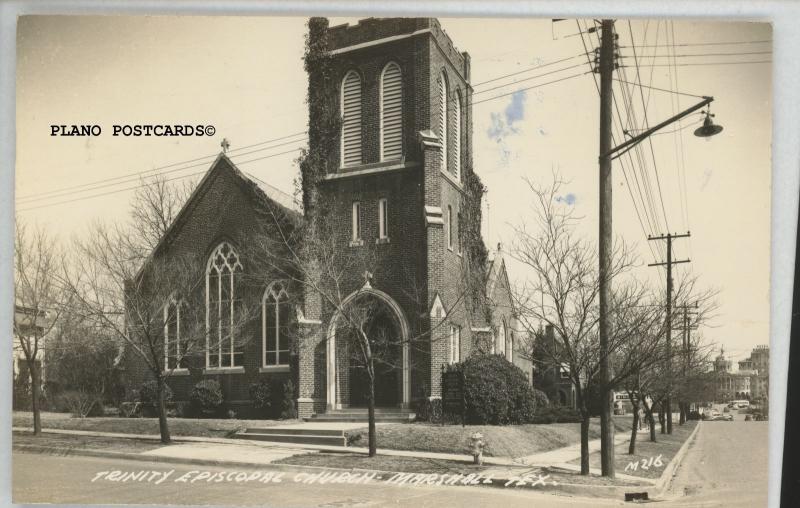 MARSHALL, TEXAS TRINTY EPISCOPAL CHURCH RPPC REAL PHOTO POSTCARD