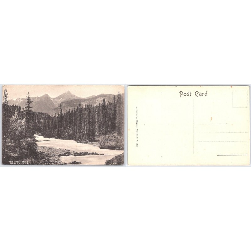 Postcard The Van Horne Range Field BC Scenic View Canada