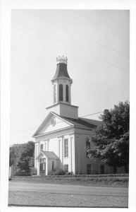 G42/ Tuscarawas Ohio RPPC Postcard 1951 Sharon Moravian Church Route 16