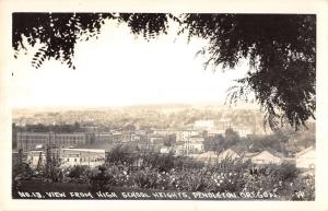 Pendleton Oregon High School Heights Real Photo Antique Postcard K27100