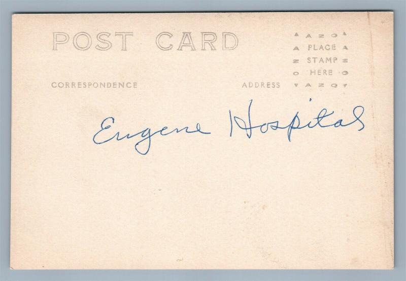 EUGENE OR HOSPITAL VINTAGE REAL PHOTO POSTCARD RPPC