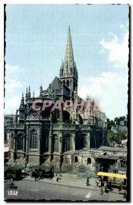 Postcard Moderne Caen L & # 39eglise St. Peter And The Place
