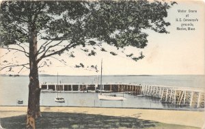 G45/ Marion Massachusetts Postcard 1910 Water Scene H.E. Converse's Grounds