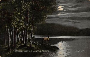 Picturesque Scene in the Adirondack Mountains Moon Unused 