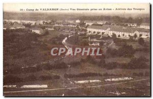 Old Postcard Camp Valdahon General view taken from & # 39avion Arrival of troops