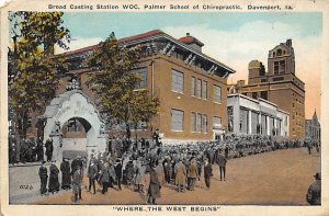 Broadcasting Station WOC Palmer School of Chiropractic Davenport, Iowa  