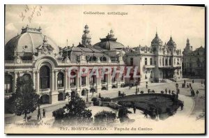 Old Postcard Monte Carlo Casino Facade