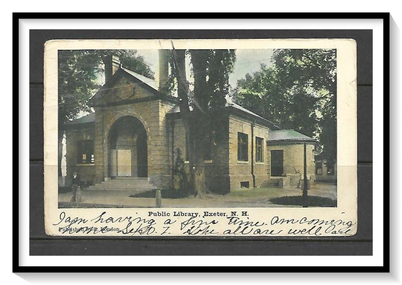 New Hampshire, Exeter - Public Library - Undivided - [NH-123]