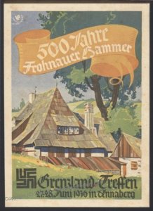 3rd Reich Germany Grenzland Obererzgebirge Annaberg Freikorps Propaganda  113166