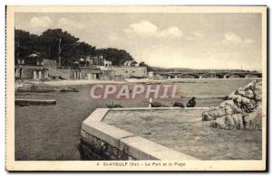 Old Postcard Frejus The Port and the Beach