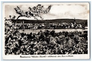 1939 Panorama Werder Flavel Germany Posted Vintage RPPC Photo Postcard