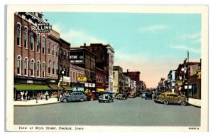 Main Street, Keokuk, IA Postcard 