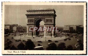 Postcard Old Paris Place de l Etoile
