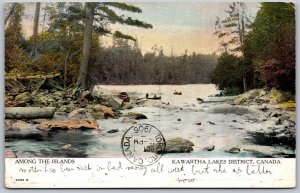 Postcard Kawartha Lakes Ontario 1906 Among The Islands Scenic View River Warwick