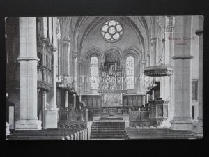 Bedfordshire WOBORN CHURCH Interior - Old Postcard