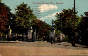 Scotland Glasgow Entrance To Queen's Park 1944