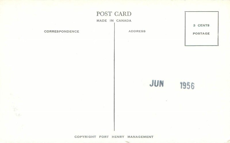 Kingston Canada Shoal Tower B&W Postcard