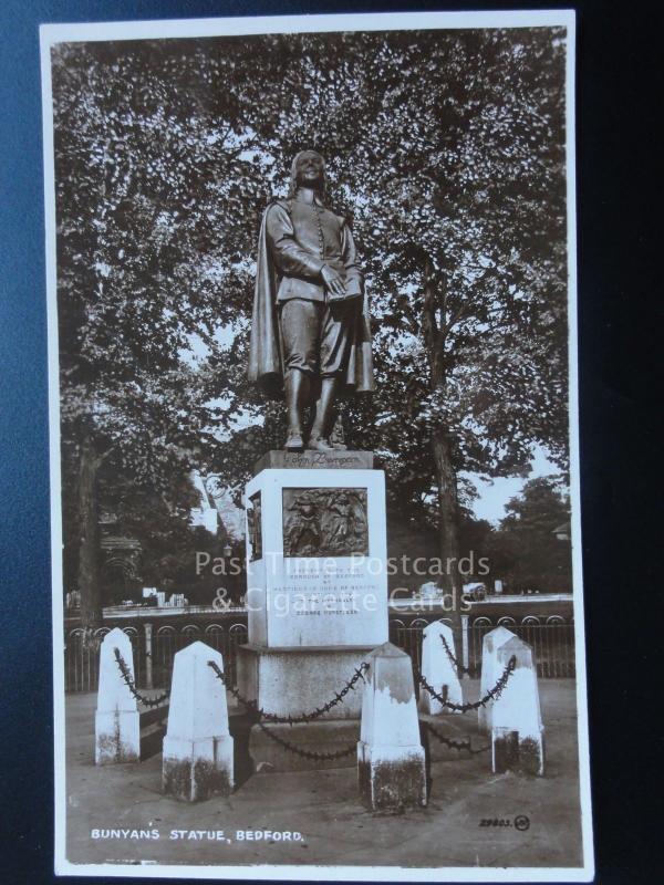 Bedfordshire: Elstow, Bunyan Statue c1928 RP