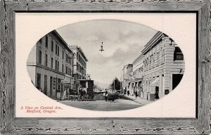 Central Avenue Medford Oregon 1910s postcard