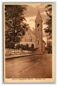 Vintage 1940's Postcard Second Presbyterian Church Staunton Virginia