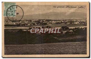 Old Postcard General view Mulhouse