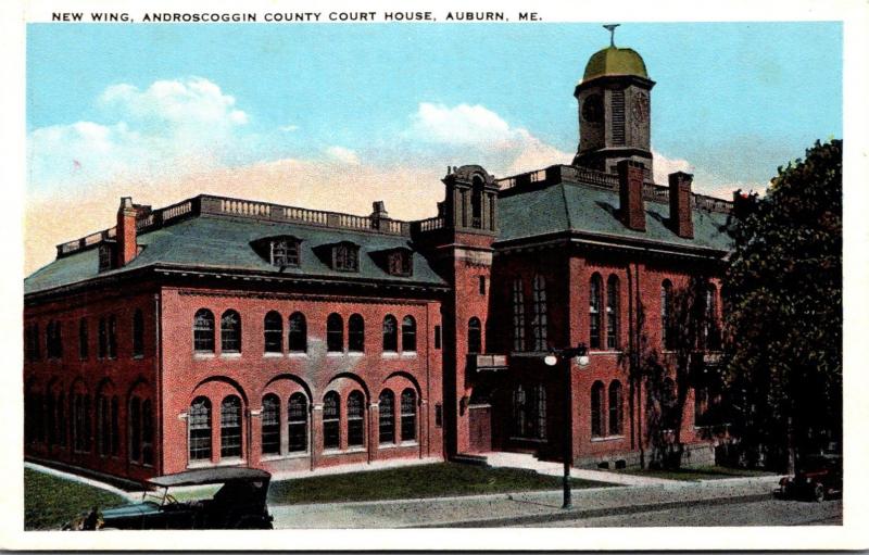 Maine Auburn Androscoggin County Court House New Wing