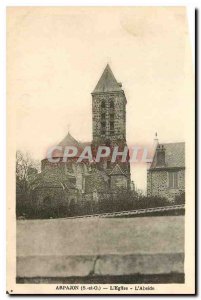 Old Postcard Arpajon S and O The Church Apse